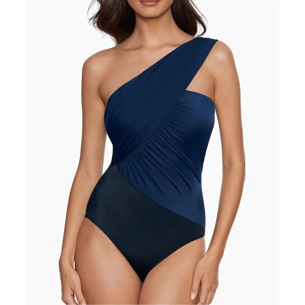 Magic Suit NWT Goddess One Piece Swimsuit Navy Size 10